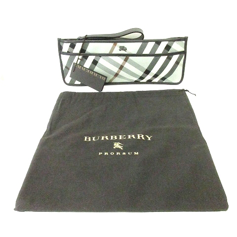 未使用品 バーバリー BURBERRY タグ付き 表参道限定 クラッチバッグ 