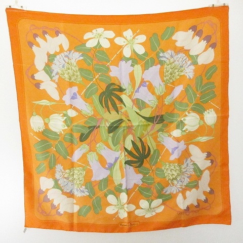 エルメス HERMES カレ90 Flora Graeca ギリシャの花 スカーフ シルク  