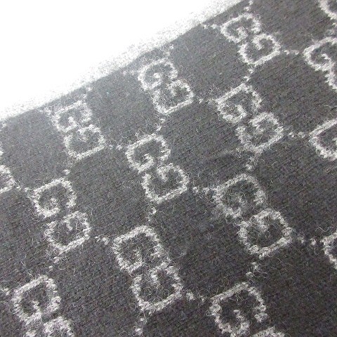 グッチ GUCCI カシミヤ100％ マフラー ストール 387575 GGジャガード