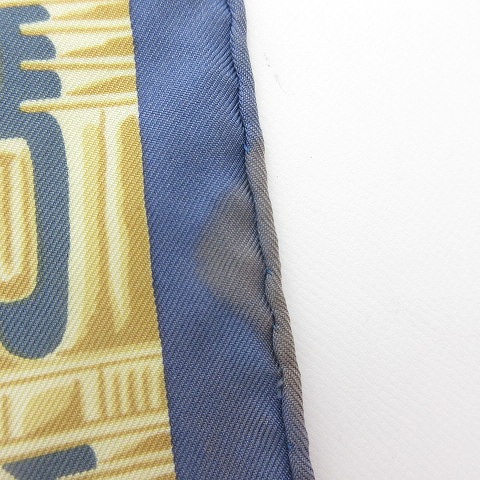 エルメス カレ90 TUTANKHAMUN スカーフ シルク ブルー エルメス HERMES スカーフ カレ90 TUTANKHAMUN ツタンカーメン