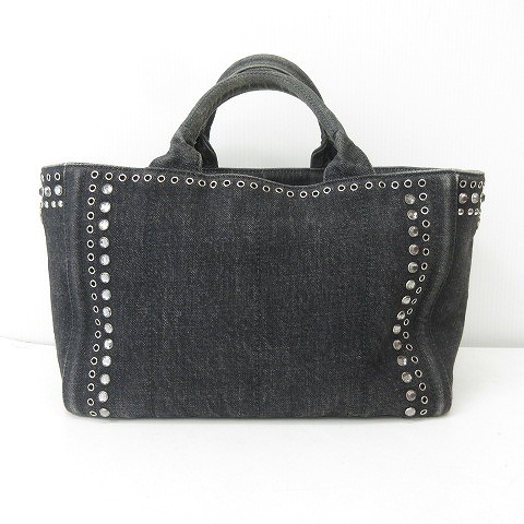 人気アイテム】PRADA◇カナパ◇デニム◇ハンドバッグ◇トートバッグ  