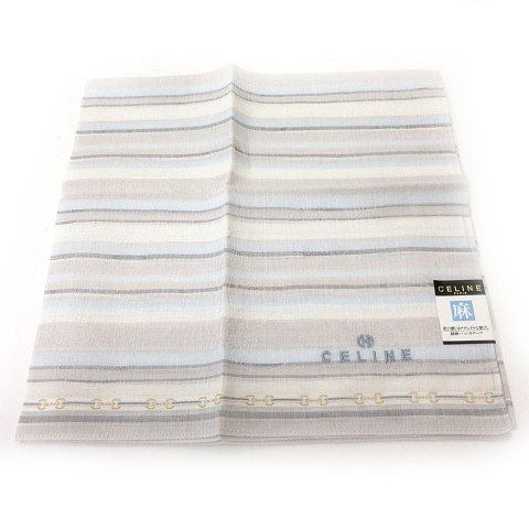 美品未使用タグ付き CELINE セリーヌ トリオンフ 総柄 タオルケットピンク
