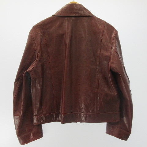 ポールスミス PAUL SMITH 美品 シングル ライダース ジップアップ 