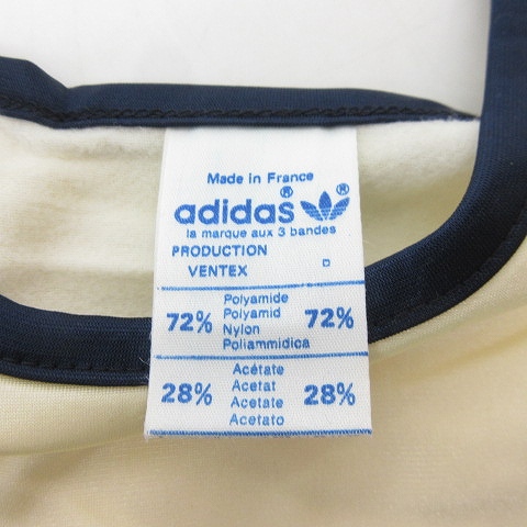 adidas ネイビー タンクトップ M 80s〜90s adidas（タンクトップ ・ ブルー・ネイビー/青色系）のフリマ