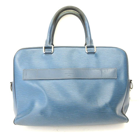 Louis Vuitton エピレザー ビジネスバッグ 青 ルイヴィトン エピ ビジネスバッグ ブルー Louis Vuitton