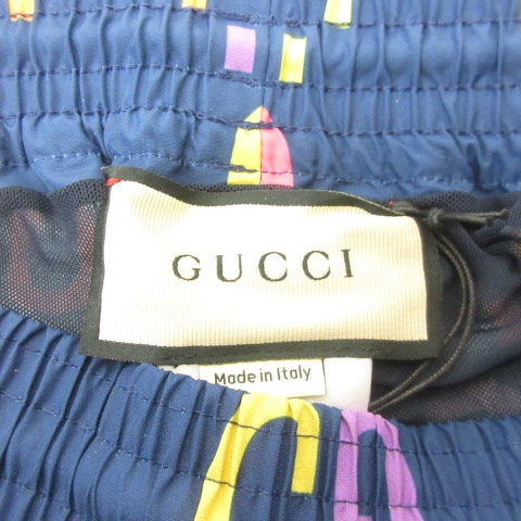 未使用品 GUCCI ネイビー系チェック 水着 ショートパンツ 未使用品 GUCCI ネイビー系チェック 水着 ショートパンツ 楽天
