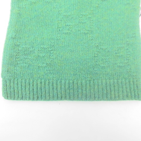 GUCCIケーブル編みマフラーグリーン グッチ GUCCI GUCCI マフラー 570603 3G200 GGロゴ ウール （1466