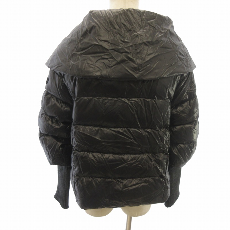 タトラス袖リブショートダウン タトラス袖リブデザインダウンコート