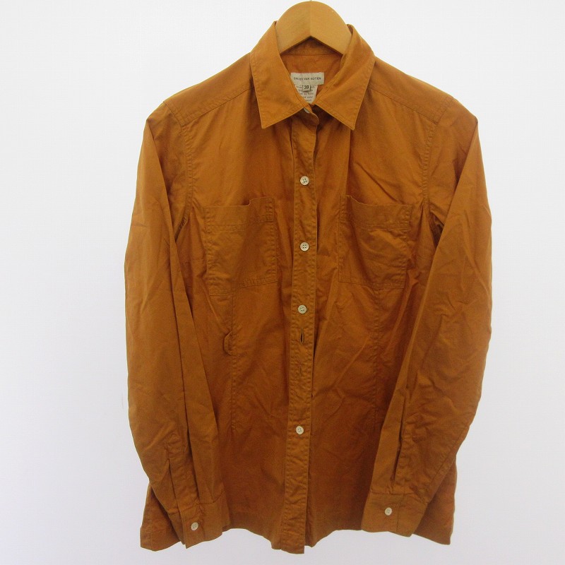 DRIES VAN NOTEN ブラウン シャツ 38 DRIES VAN NOTEN ブラウン シャツ 38