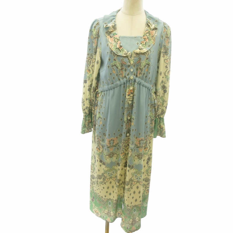 【美品】グレースコンチネンタル　ドレス緑 美品】グレースコンチネンタルドレス緑