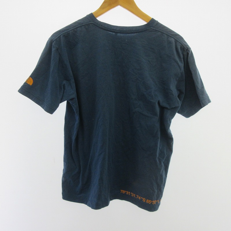 ノースフェイス 半袖Tシャツ メンズ M ブルー青 プリントロゴ 美品 ザノースフェイス THE NORTH FACE カラフルロゴティー Tシャツ
