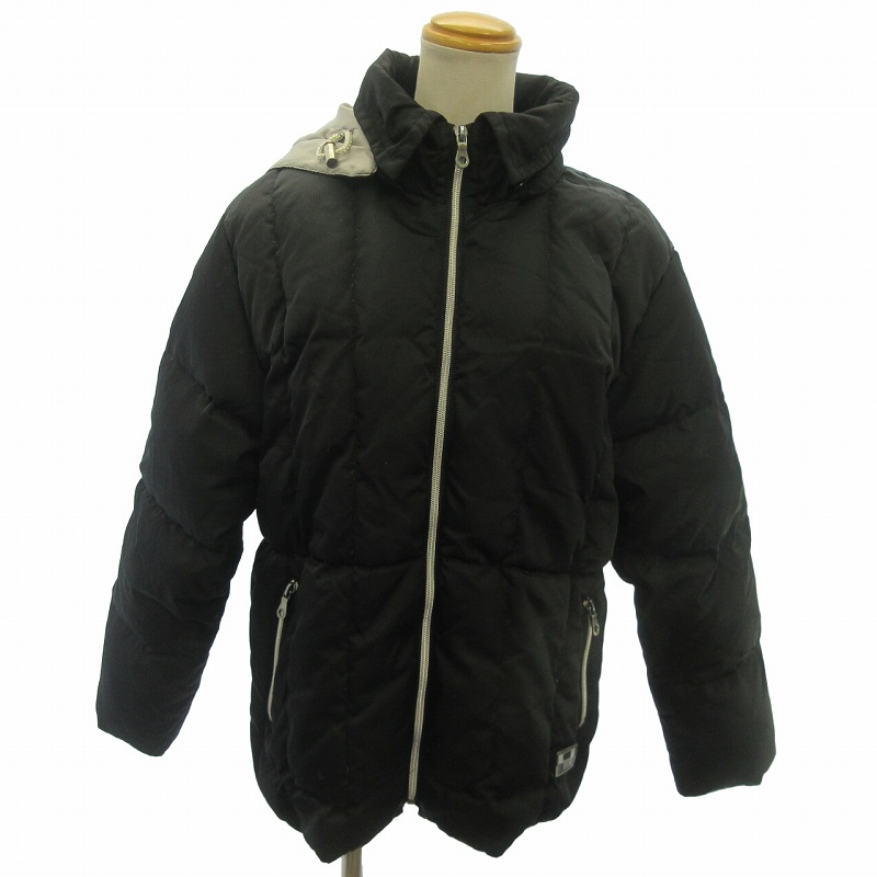 フェニックス PHENIX ダウンジャケット ブルゾン フード付 黒 ブラック  