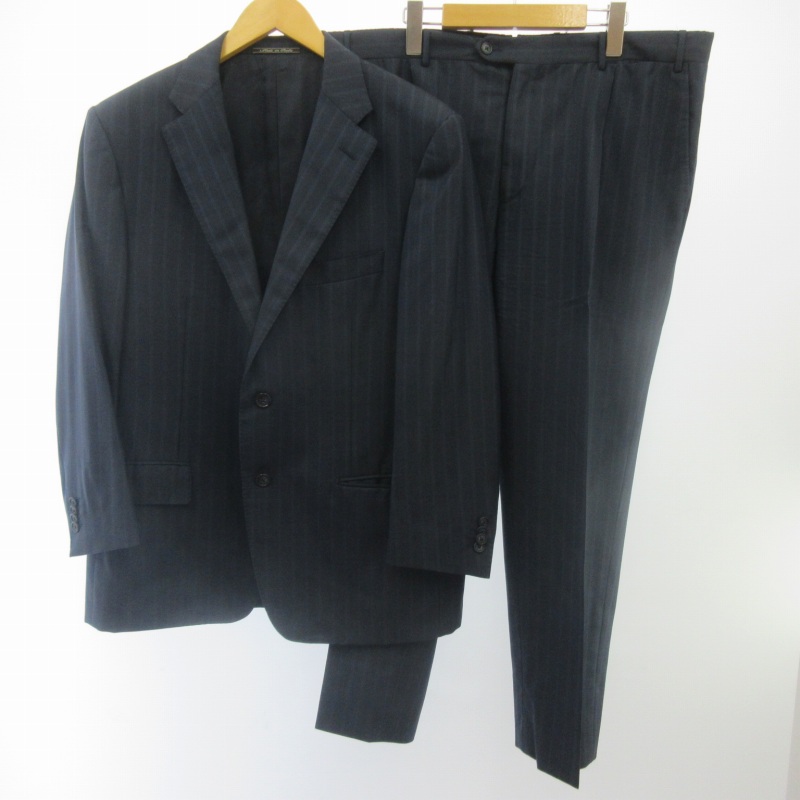 コルネリアーニ セットアップスーツ 46 黒 Super150's 黒 2025年最新