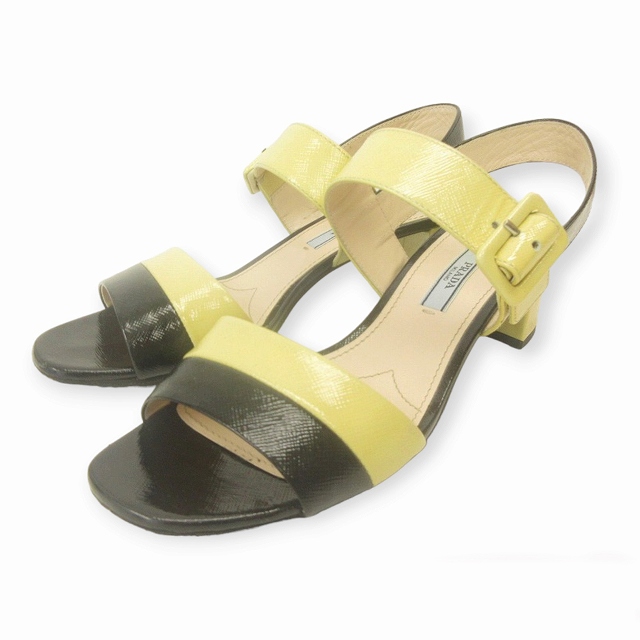 PRADA　プラダ　ローヒール　パンプス　イエロー　ビジュー Prada プラダ パンプス イエロー 37 Pumps ｜ LECLAIR（ルクレール）