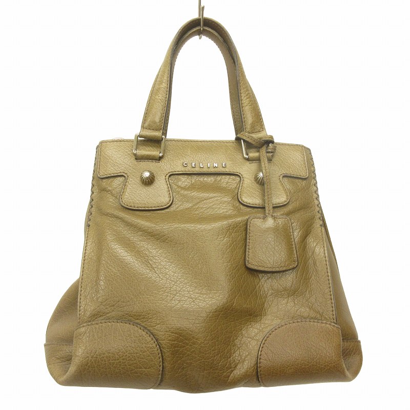 セリーヌ CELINE オルロフ トートバッグ ハンドバッグ 2WAY ロゴ刻印 