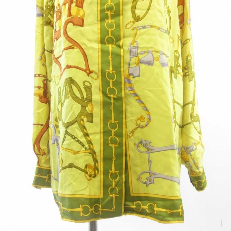 グッチ GUCCI 極美品 希少 ブラウス シャツ シルク100％ 長袖 