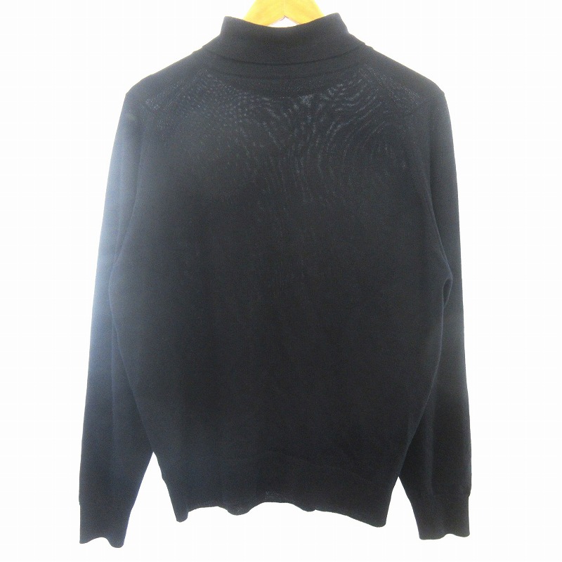 ジョンスメドレー JOHN SMEDLEY 美品 ウール タートルネック ニット 