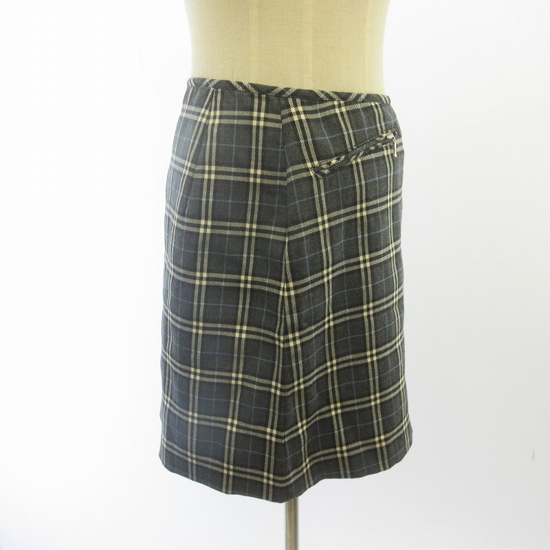 BURBERRY BLUE LABEL スカートウールノバチェック36