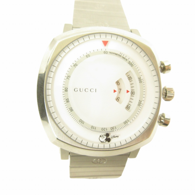 グッチ GUCCI × ミッキーマウス MICKEY 美品 腕時計 コラボ クロノ 