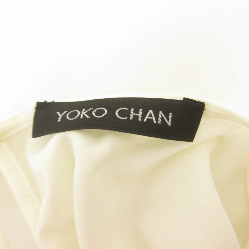 ヨーコチャン YOKO CHAN 美品 フレア フリル カットソー 白 ホワイト 38 約M YCB-215-045 0711 レディース ヨーコチャン YOKO CHAN 美品 フレア フリル カットソー 白