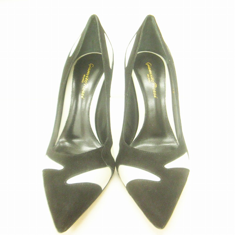 ジャンヴィトロッシ Gianvito Rossi 美品 バイカラー パンプス