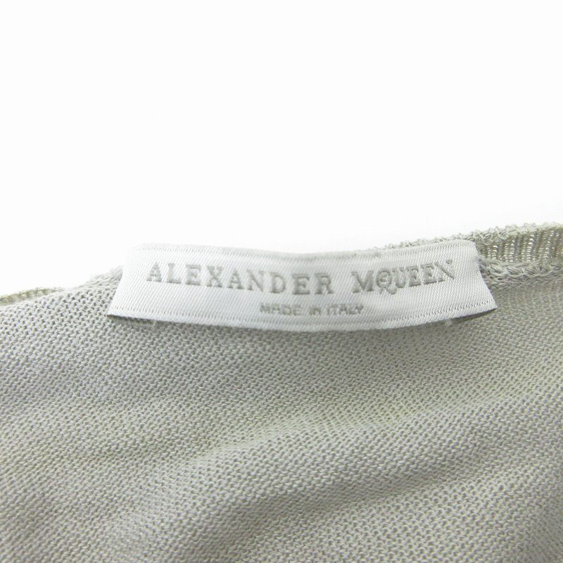 Alexander McQueen】グレー ニットワンピース XS