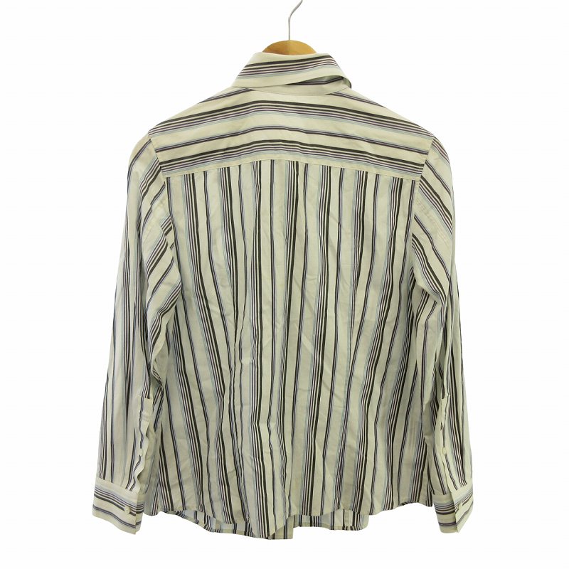 【美品】バーバリーロンドン　メンズ　シャツ　 ホースロゴ ストライプシャツ L 未使用バーバリーロンドン 長袖BDシャツ ホースロゴ ストライプ ピンク