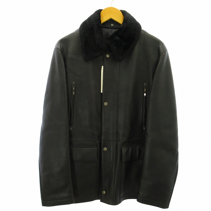 未使用品 ランバン LANVIN COLLECTION タグ付き ラムレザージャケット  