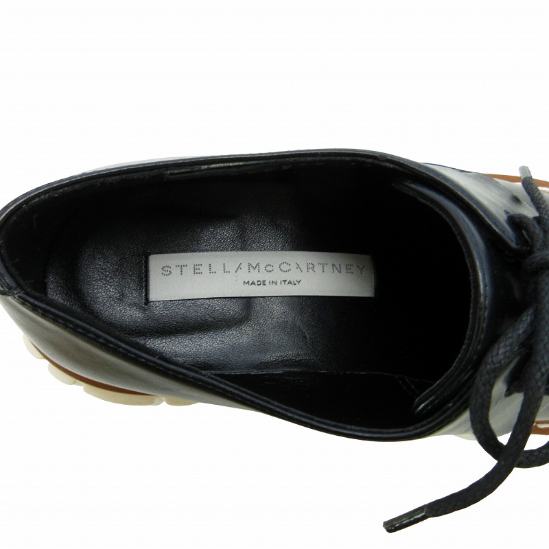 【美品】ステラマッカートニー 23.0 エミリー レースアップシューズ 黒 ステラマッカートニー STELLA McCARTNEY 美品 Emilie Lace Up