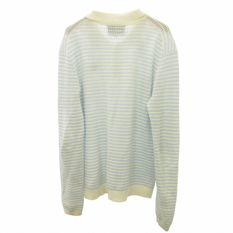 Casablanca ニットポロ カサブランカ Casablanca 22AW Cotton Knit Striped Polo Shirt