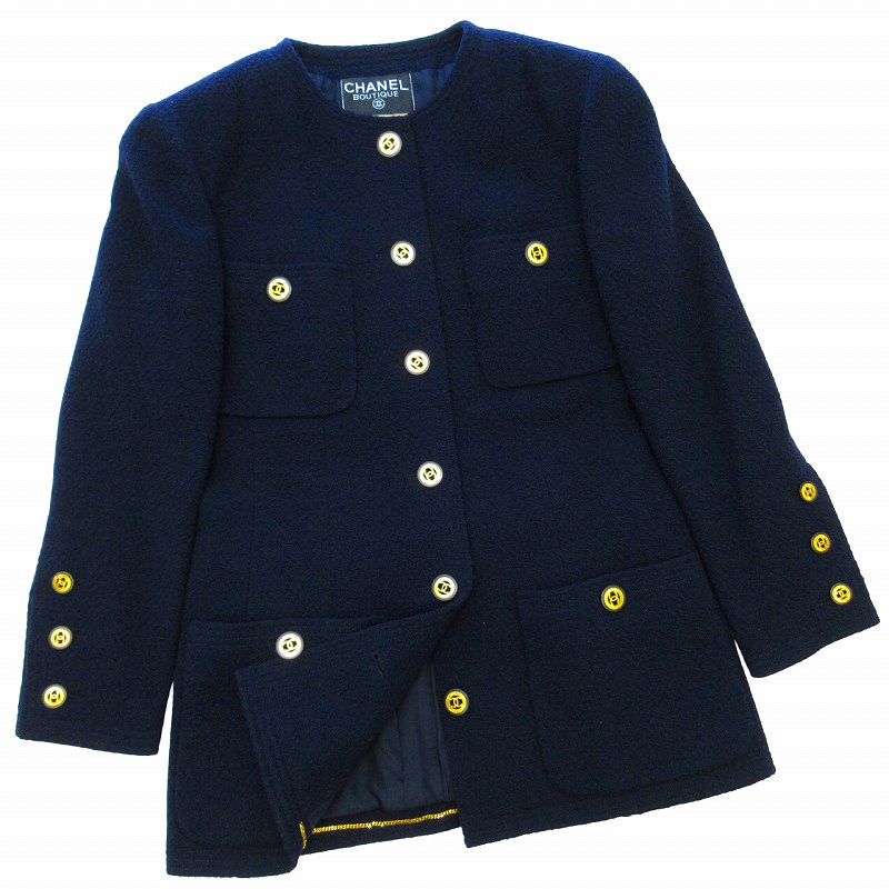 美品**Chanel ツイード ジャケット 極美品 CHANEL シャネル ツイード