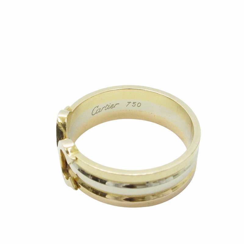 カルティエ Cartier 2Cリング スリーカラー 750 指輪 アクセサリー K18 