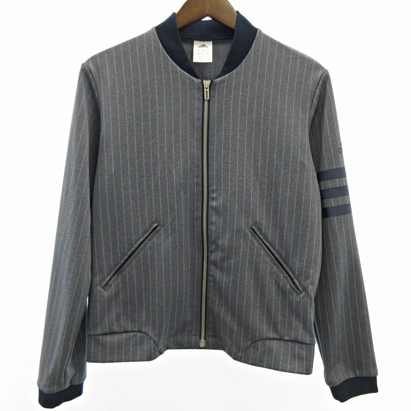 アディダス adidas 美品 ストライプ トラックジャケット ブルゾン 
