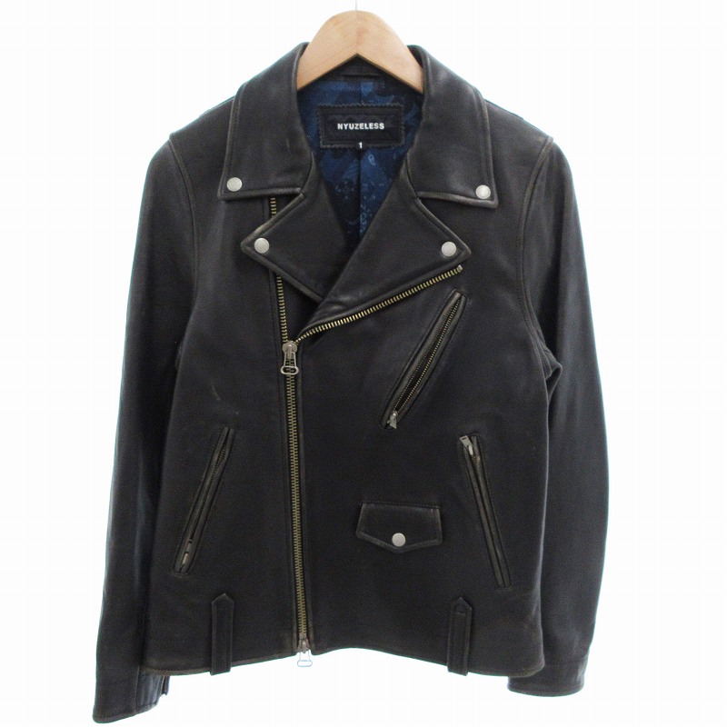 NYUZELESS レザージャケット ダブル ニューズレス ニューズレス NYUZELESS ライダースジャケット ダブル ダブルジップ