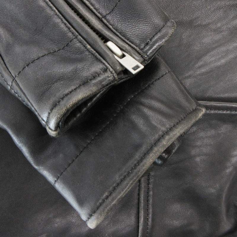 ニューズレス NYUZELESS ライダースジャケット ダブル ダブルジップ