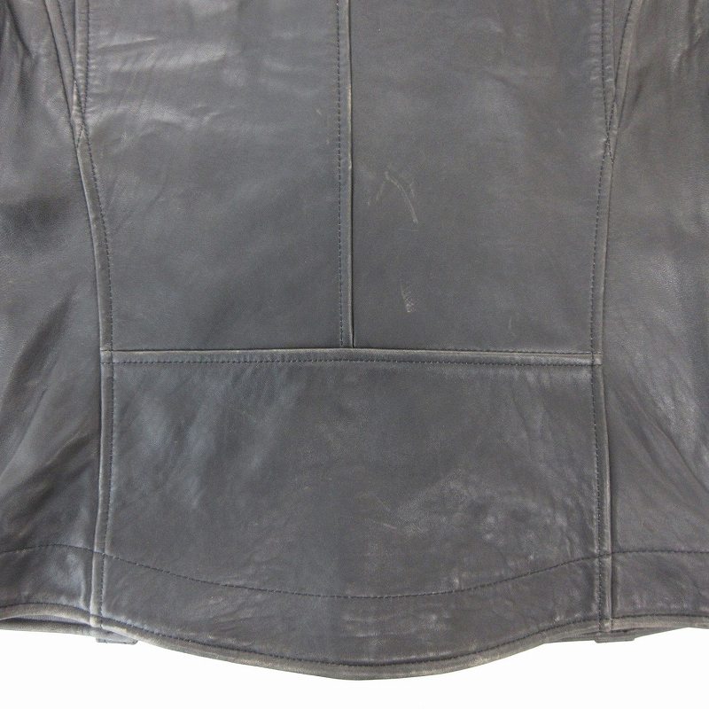 ニューズレス NYUZELESS ライダースジャケット ダブル ダブルジップ