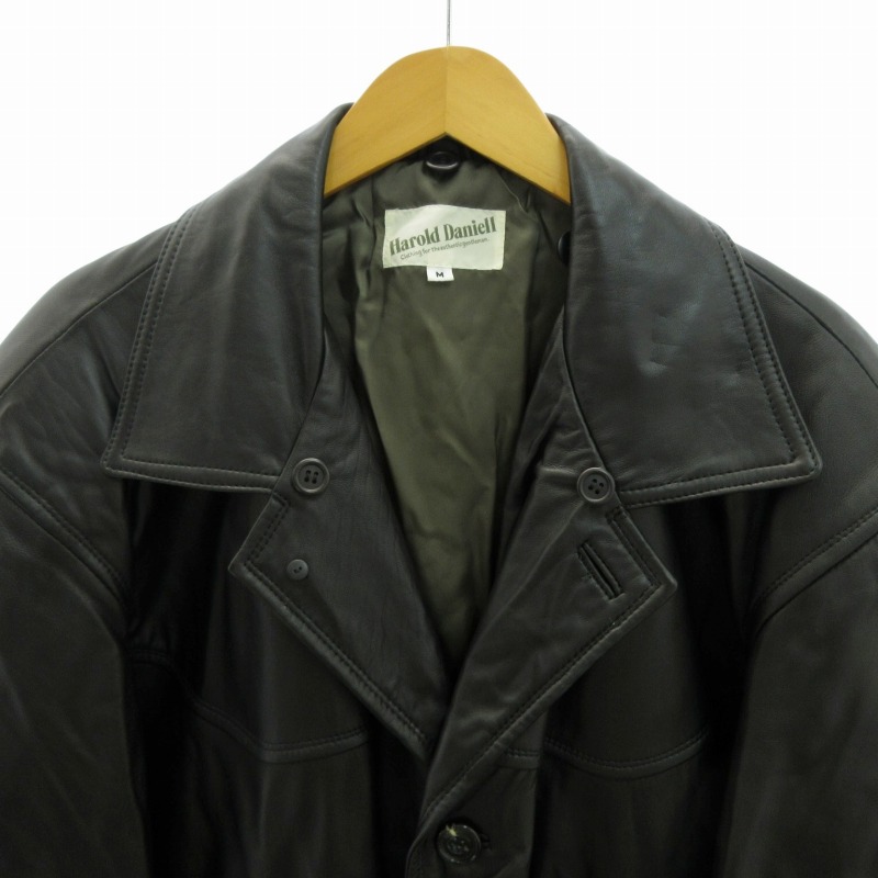 ハロルドダニエル Harold Daniell レザージャケット M 黒 ブラック