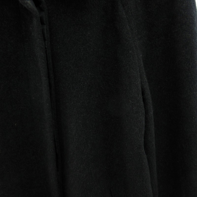   アンゴラ ロングコート カルバンクライン ブラック カルバンクラインシーケー Calvin Klein C.K ステンカラーコート