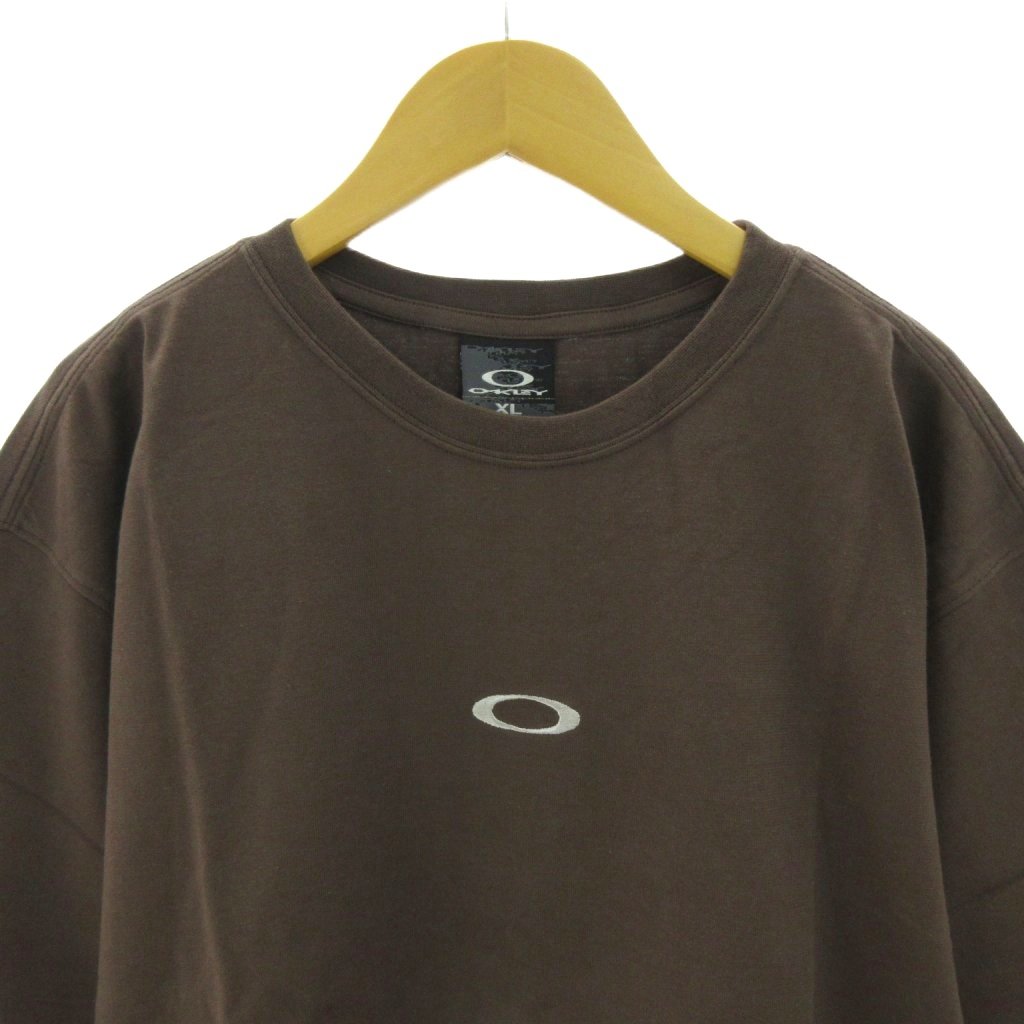 00s Vintage Oakley ロンT OAKLEY 00s ペンキ スプラッシュ ロゴ刺繍 ロンT オークリー 90s