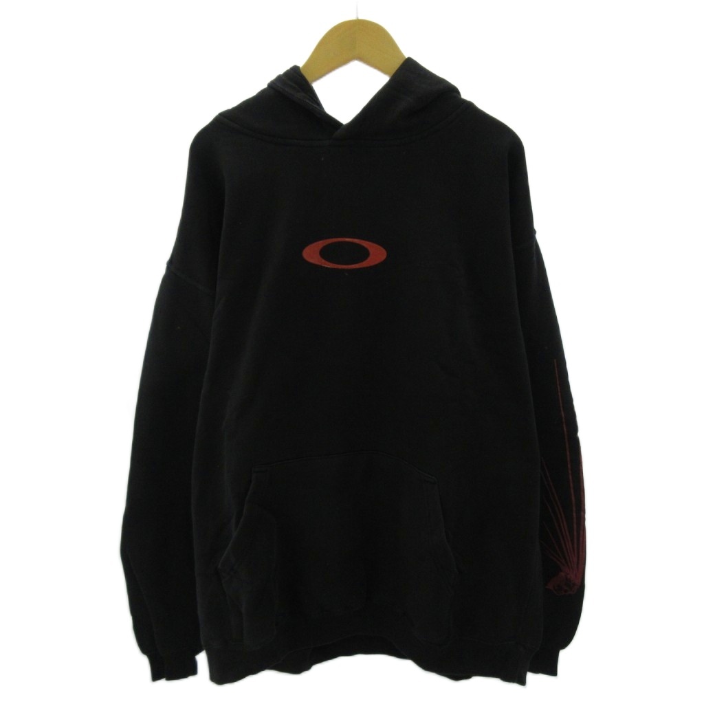 オークリー OAKLEY 赤タグ 00s プルオーバー パーカー フーディ 裏起毛  