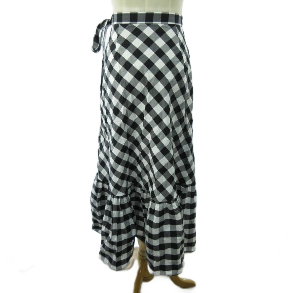 Jクルー　黒と白のストライプ スカート J crew スカート グレー Jクルー 黒と白のストライプ スカート J
