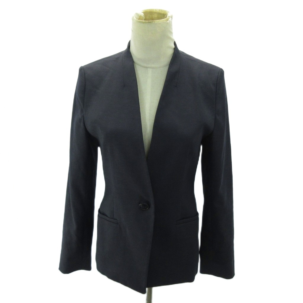 maruzoです！極美品 洗える PLST ノーカラージャケット 美品】ノーカラー ジャケット プラステ maruzoです！極美品 洗える