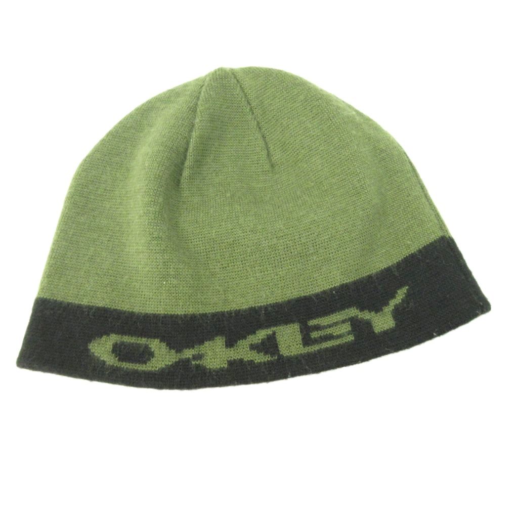 オークリー OAKLEY 90s 赤タグ ニットキャップ ビーニー 帽子 ロゴ