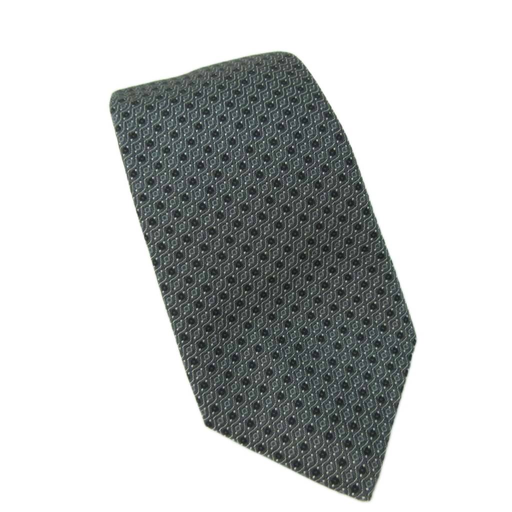 Tiffany & Co. ダークグレー ドット柄 ネクタイ 未使用品 ティファニー TIFFANY & CO. 新品同様 総柄 ネクタイ