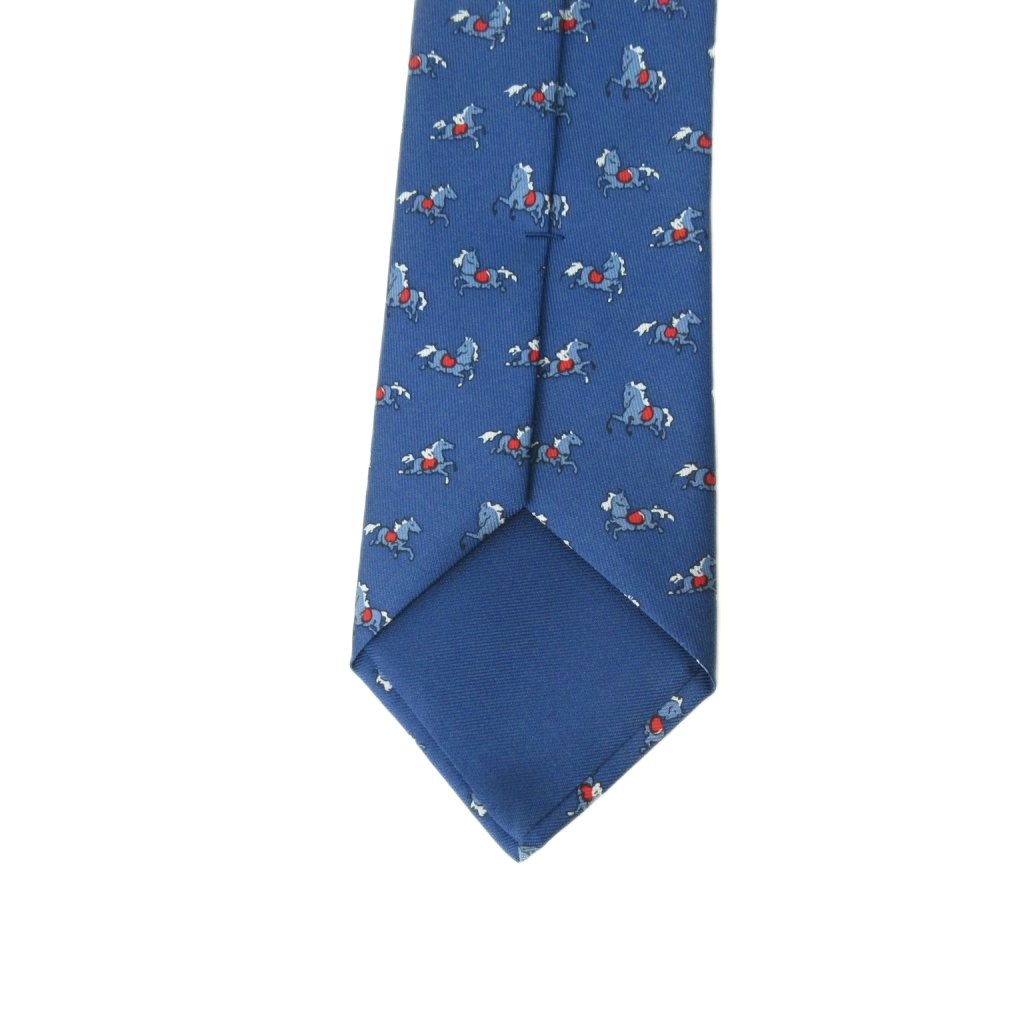 未使用品 エルメス HERMES タグ付き ネクタイ シルクツイルタイ ホース  