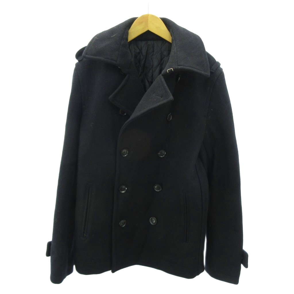 アバハウス ABAHOUSE Pコート ピーコート ウール ショート丈 3 黒  