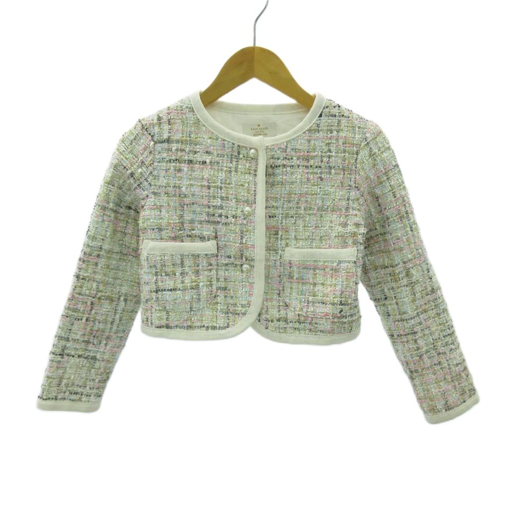 spade kate ケイトスペード NEW new ノーカラージャケット 美品 ノー