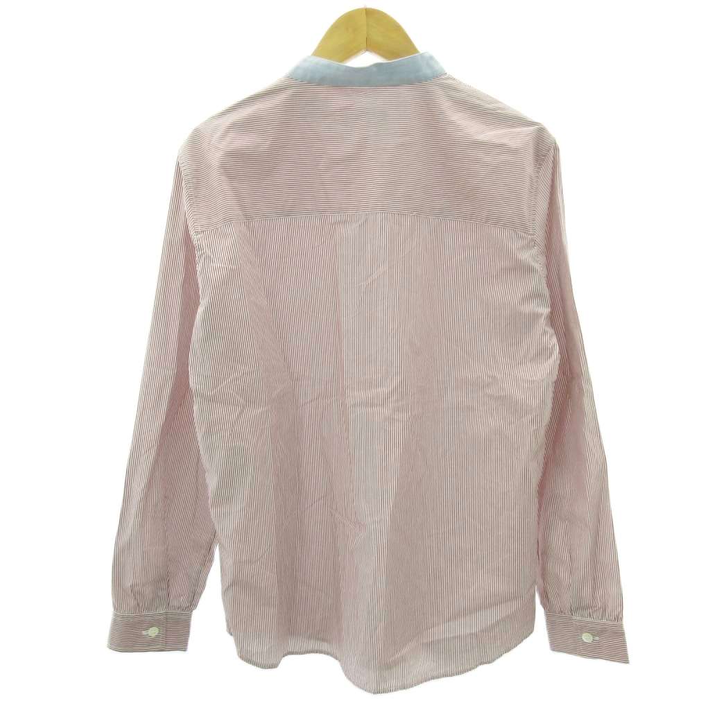 アーペーセー A.P.C. スタンドカラー シャツ ストライプ 切替 XS  