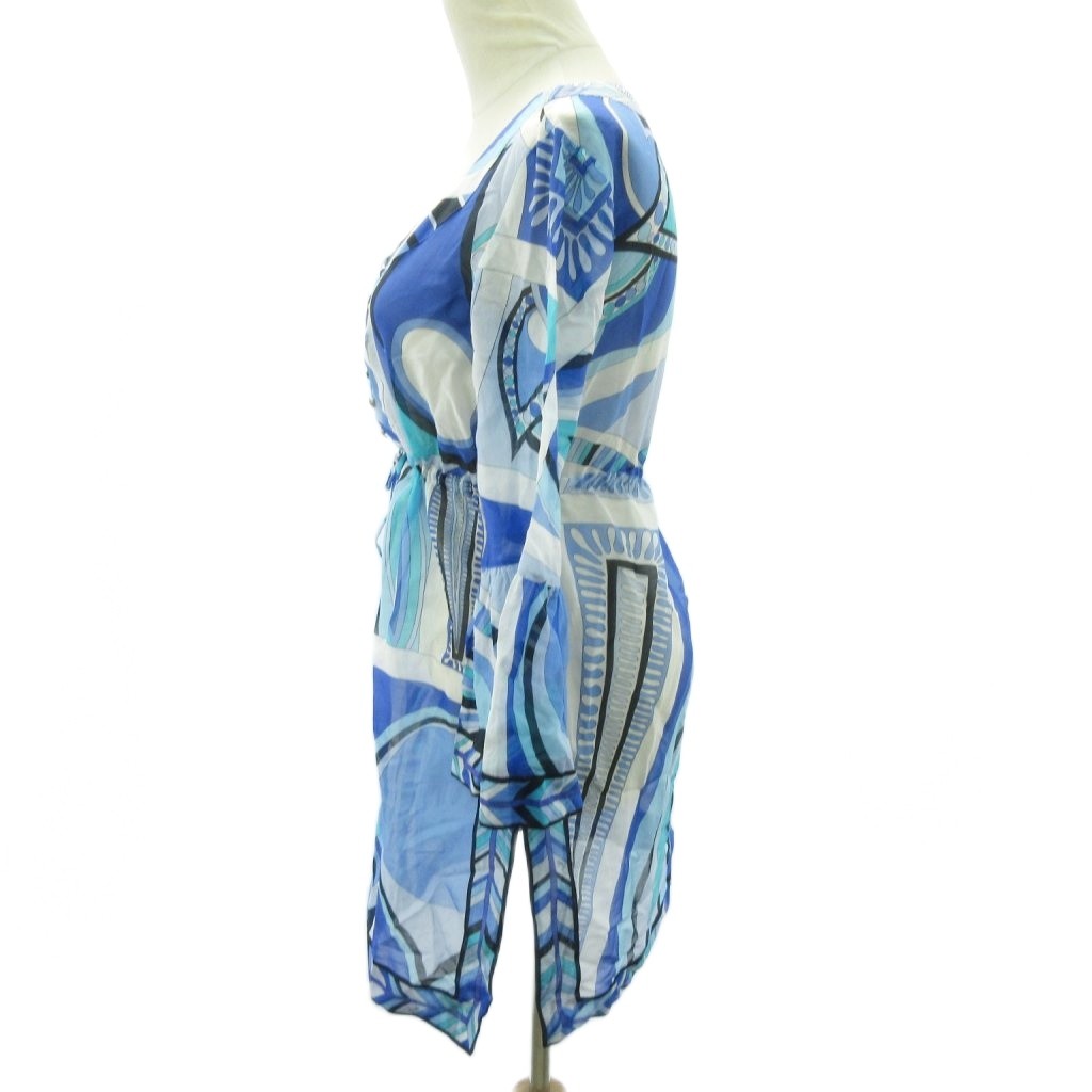 エミリオプッチ EMILIO PUCCI 美品 金釦 チュニック シャツ ブラウス  