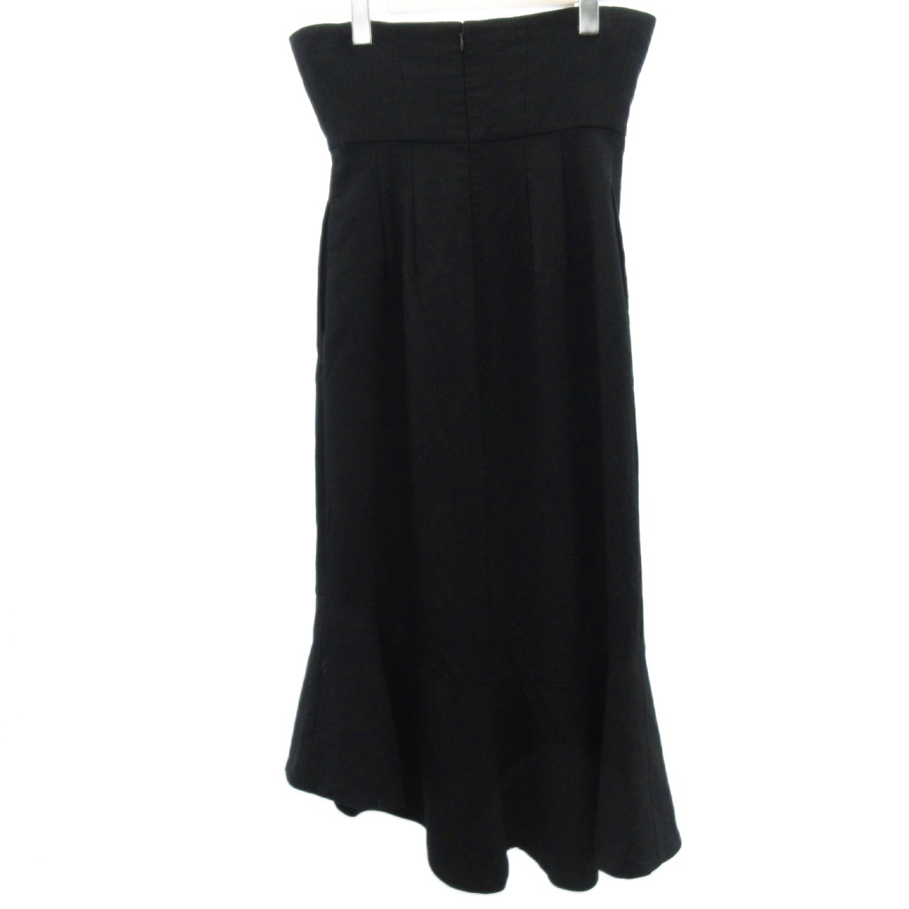 ENFOLD コレクションライン　アシンメトリーデザインスカート　36 ブラック ENFOLD コレクションライン アシンメトリーデザインスカート 36